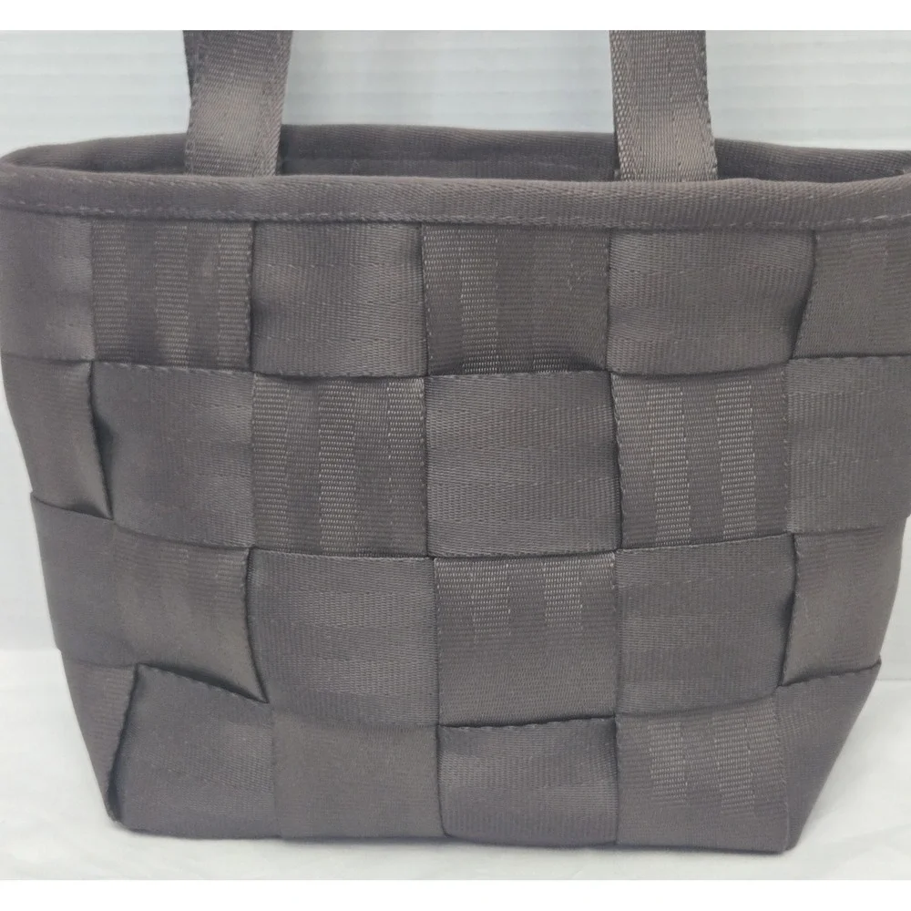 Harveys Original Seatbelt Bag Classic Woven Medium Tote Espresso Choc Brown